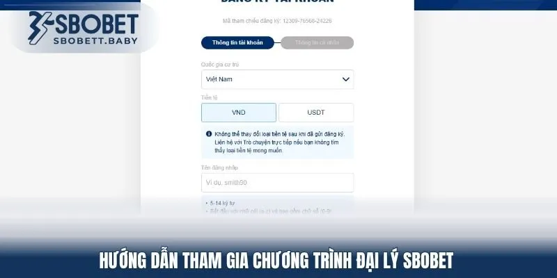 Hướng dẫn tham gia chương trình đại lý SBOBET