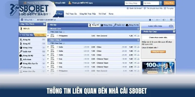 Thông tin liên quan đến sân cược