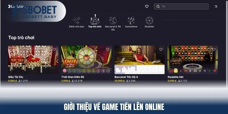 Tiến lên SBOBET là game bài dân gian phổ biến