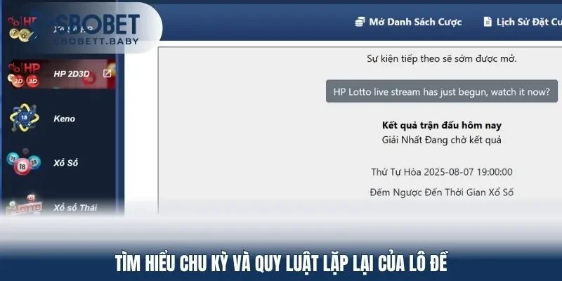 Tìm hiểu chu kỳ và quy luật lặp lại của lô đề